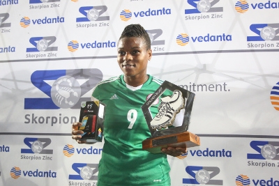 AWC golden boot winner scorer Desire Oparanozie