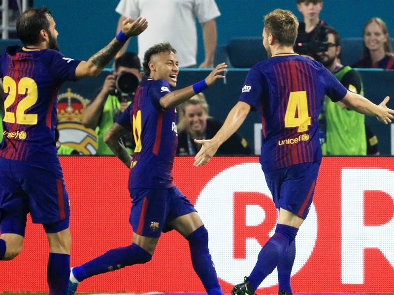 Real Madrid 2 Barcelona 3: Neymar and Messi lead Valverde's men to ICC title