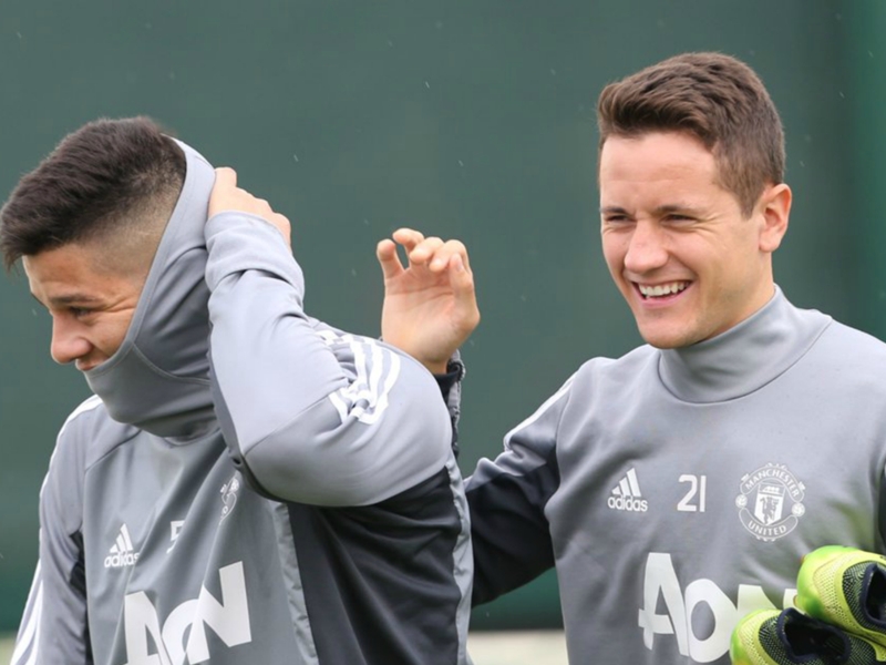 Rojo returns to Manchester United training after four-month lay-off
