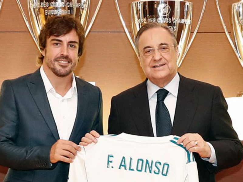 Fernando Alonso becomes honorary member at Real Madrid