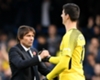 Chelsea coach Antonio Conte and Thibaut Courtois Chelsea coach Antonio Conte and Thibaut Courtois