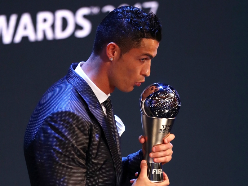 Video: Ronaldo scoops best male player at best FIFA awards