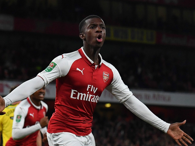 Nketiah becomes first player born after Wenger's appointment to score for Arsenal