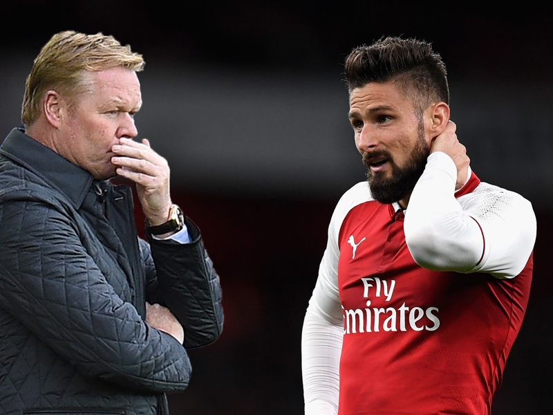 Koeman: Failure to sign Giroud caused Everton sacking