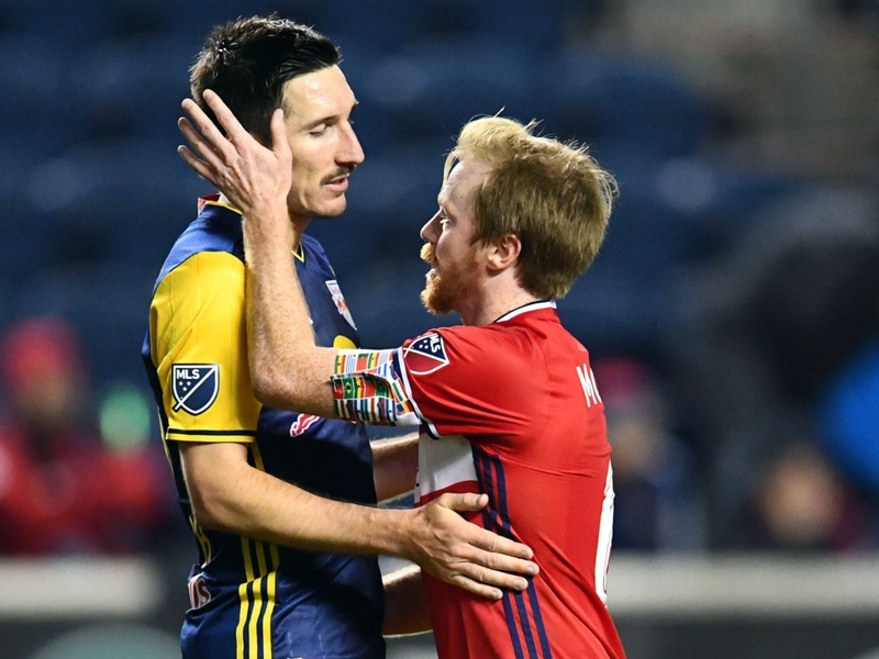 VIDEO: New York Red Bulls put four past Chicago in MLS playoffs