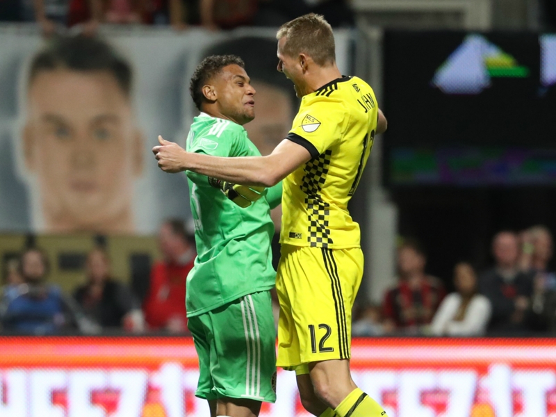 Columbus ousts Atlanta on penalties in MLS playoff classic