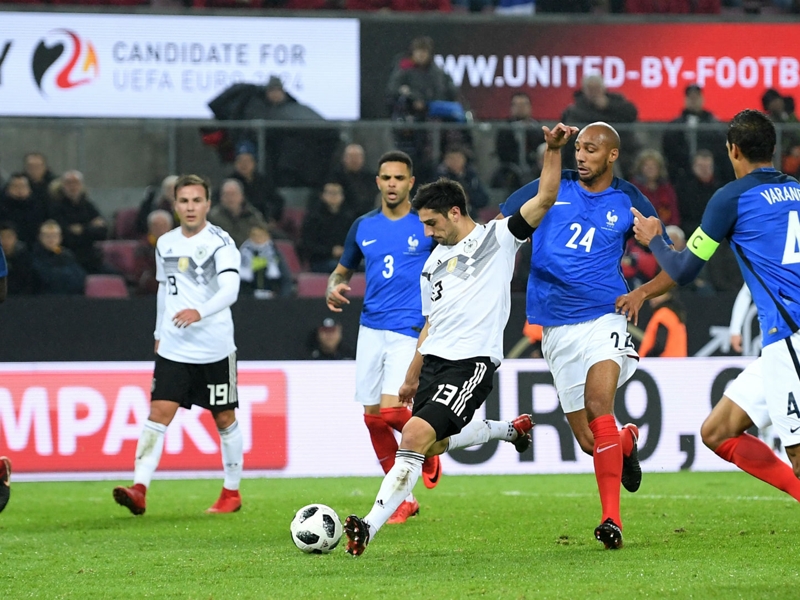 Germany 2 France 2: Late Stindl strike extends world champions' unbeaten run