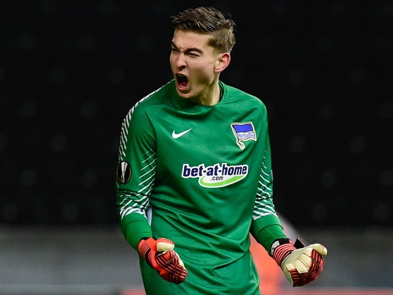 Jonathan Klinsmann makes penalty save in pro debut with Hertha Berlin