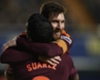 Lionel Messi and Luis Suarez celebrate against Villarreal