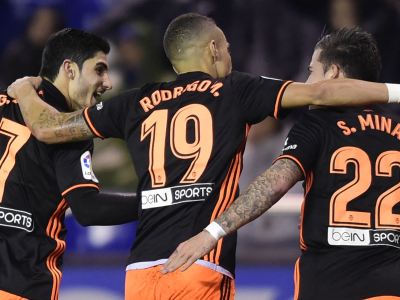 La Corogne-Valence 1-2, Guedes inspire Valence