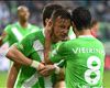 VfL Wolfsburg celebrates Olic's goal vs Hamburger SV. Bundesliga, 091114