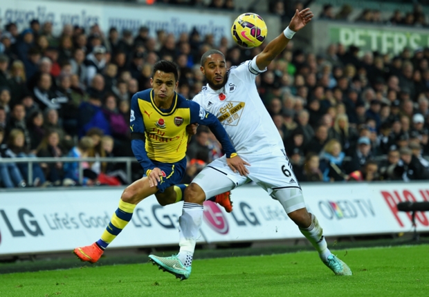 Hasil Skor Akhir Swansea City 2-1 Arsenal Tadi Malam