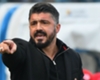 Gattuso durante la gara con la SPAL Gattuso durante la gara con la SPAL