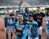 Napoli celebrate victory over Lazio Napoli celebrate victory over Lazio