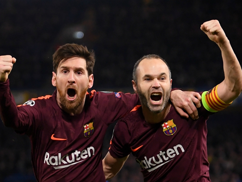 Iniesta and Messi back in Barcelona squad to face Chelsea
