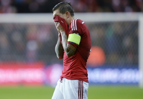 Danemark, Agger forfait contre la Serbie