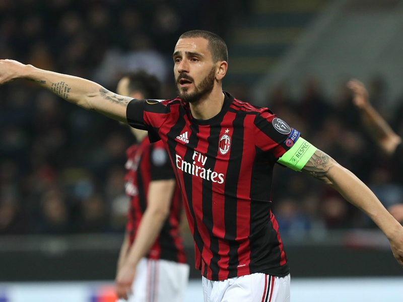 Bonucci admits Milan were 'scared' in Arsenal defeat