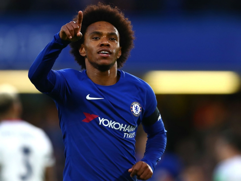 Conte salutes 'fantastic' Willian after Crystal Palace win