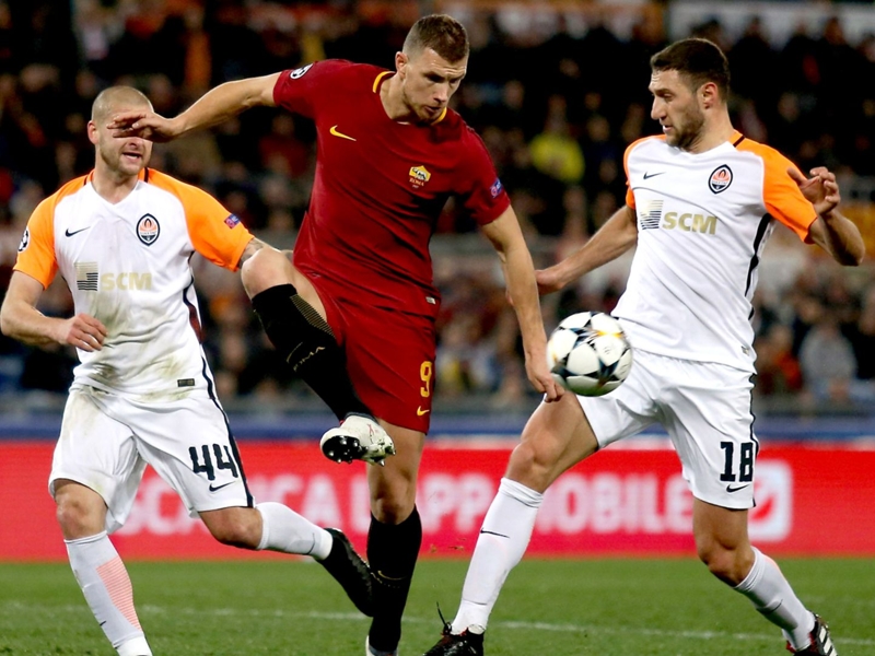 Roma-Shakhtar 1-0, un but de Dzeko suffit au bonheur de la Roma