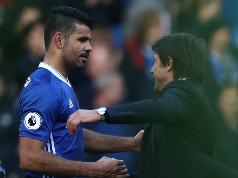 Costa takes swipe at Chelsea boss Conte