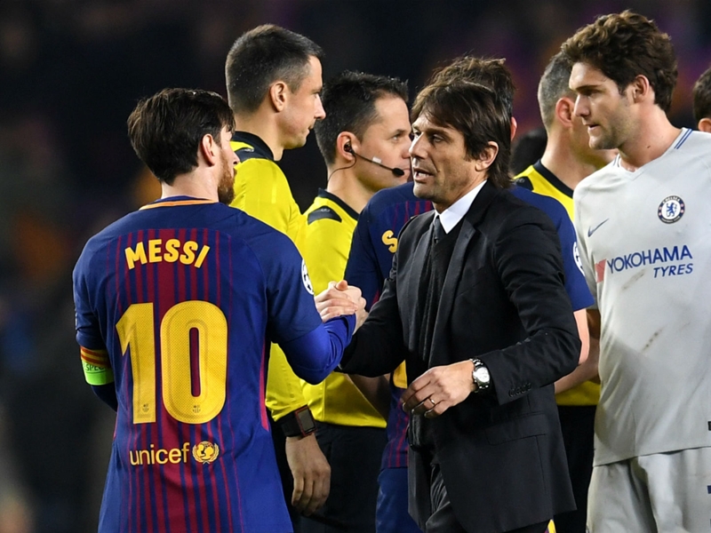 'Messi was the difference' - Conte claims Chelsea were 'unlucky' against Barcelona