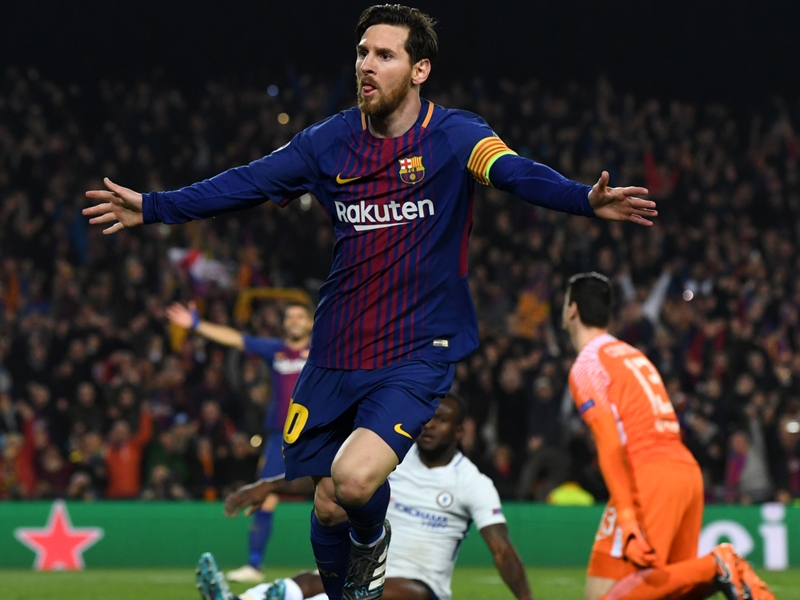Messi delighted to reach 100 Champions League goals