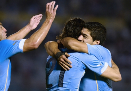 Suárez y Cavani, claves en Uruguay
