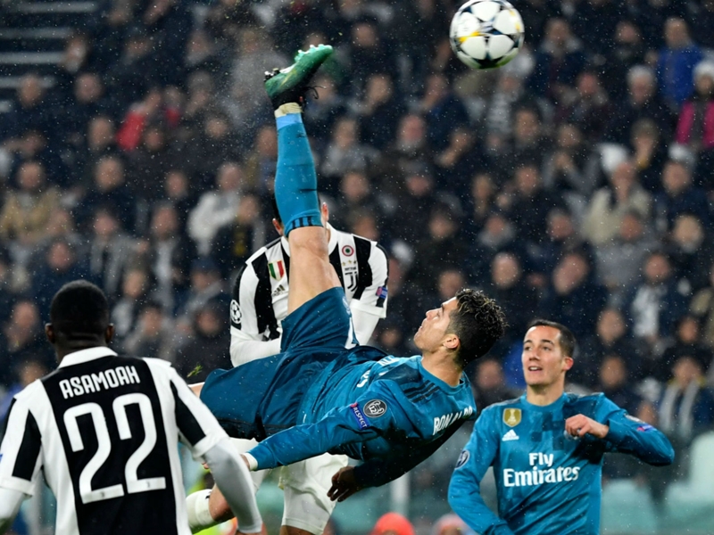 WATCH: Ronaldo's incredible bicycle kick goal in Champions League against Juventus