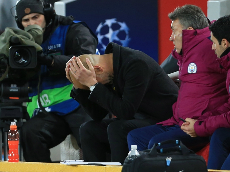 Shell-shocked City facing Champions League elimination as they crumble at Anfield yet again