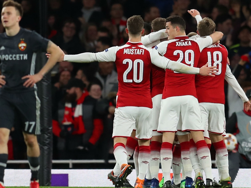 Arsenal 4 CSKA Moscow 1: Ramsey and Lacazette put Gunners in charge