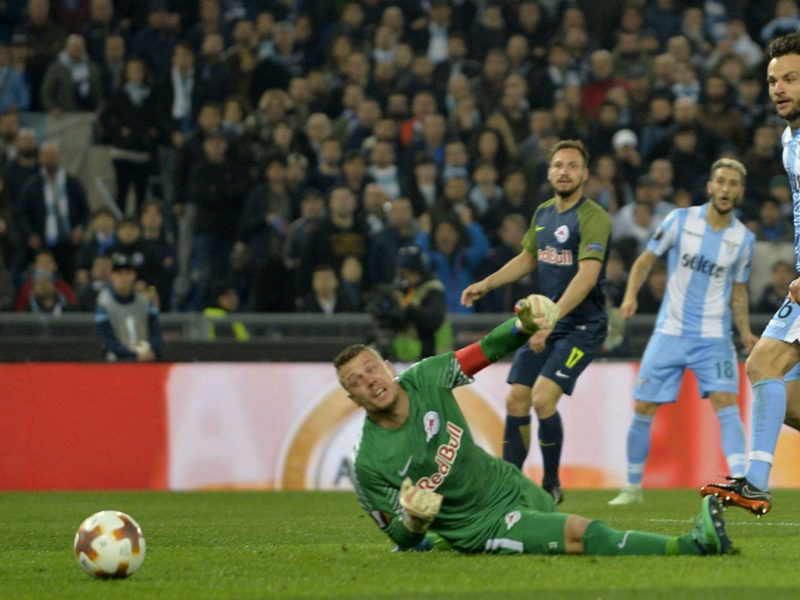 Lazio 4 Red Bull Salzburg 2: Late drama sees Italians claim first-leg advantage