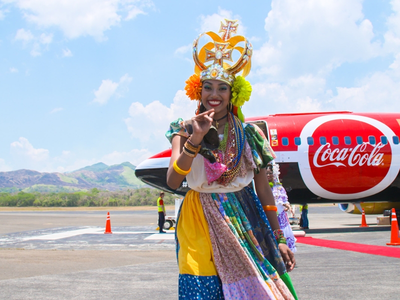 What a welcome! The FIFA World Cup Trophy Tour by Coca-Cola arrives in Panama