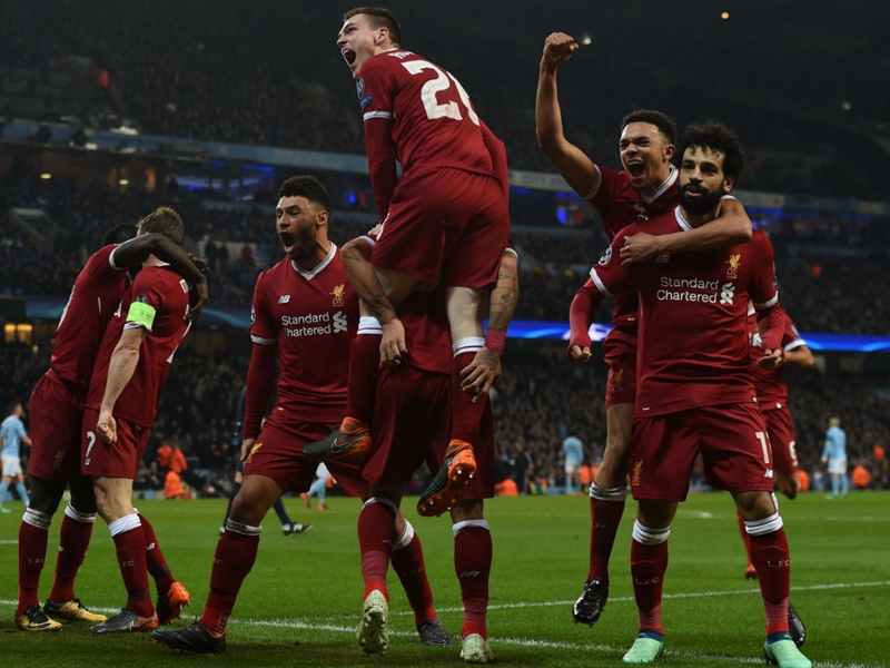 Liverpool break Man Utd's Champions League goals record