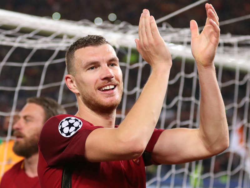 Dzeko happy to have rejected Chelsea after Champions League heroics