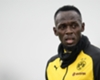 Usain Bolt in Borussia Dortmund training