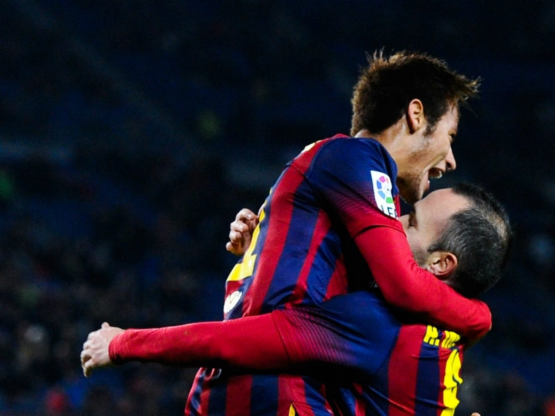 Neymar 'fell in love' with Barcelona icon Iniesta's football