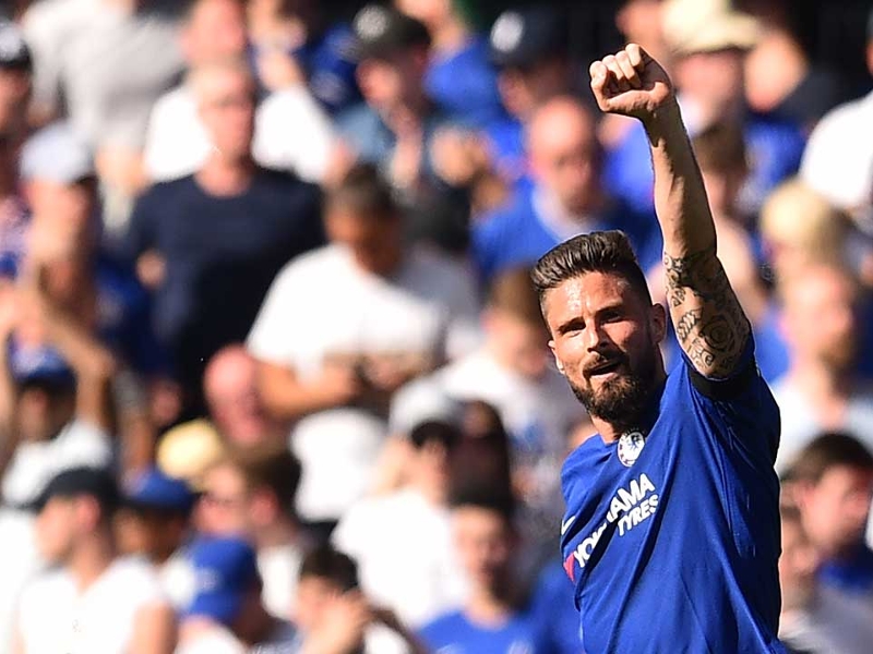 Let's get ready to rumble! Chelsea avoid top four knockout as Giroud lands a blow on Liverpool