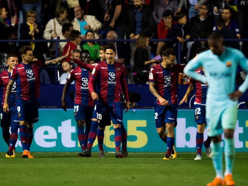 Levante 5 Barcelona 4: Boateng and Bardhi demolish Barca's invincible ambitions