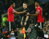 Anthony Martial (L) is substituted for Marcus Rashford Anthony Martial (L) is substituted for Marcus Rashford