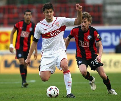Bundesliga: VfB Stuttgart - Hertha BSC / Zdravko Kuzmanovic & Fabian Lustenberger (Bongarts/Getty-Images)