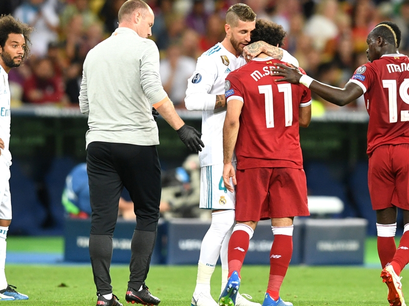 Liverpool physio expects three-week Salah absence after 'accidental' Ramos tangle