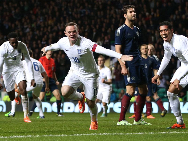 Rooney delighted with England double to close in on goal record