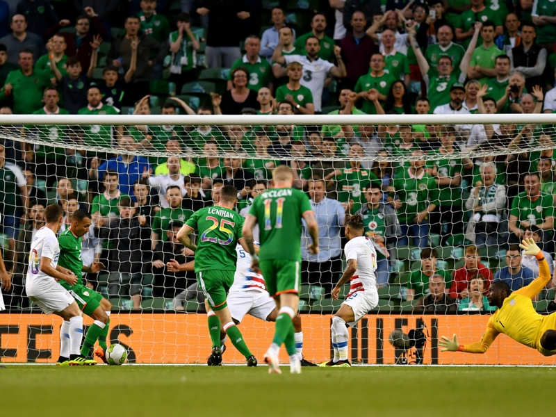 Republic of Ireland 2 United States 1: Judge hammers home late winner in Dublin