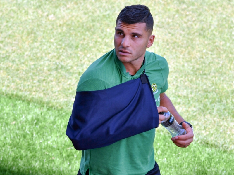 Socceroos striker Andrew Nabbout determined to overcome injury