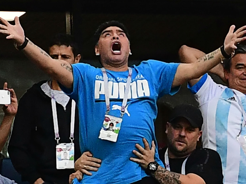 Argentina legend Maradona requires medical assistance after emotional night for Messi's class of 2018