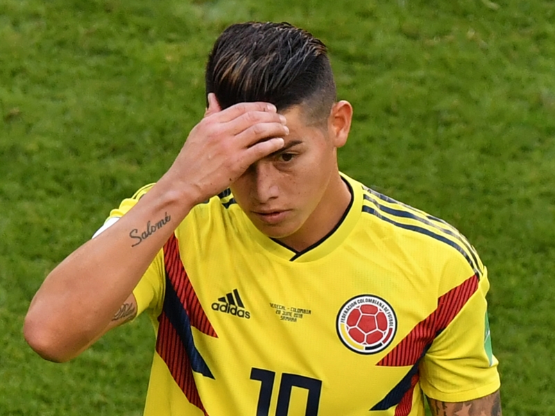 Scans show no torn muscle for Colombia star James Rodriquez
