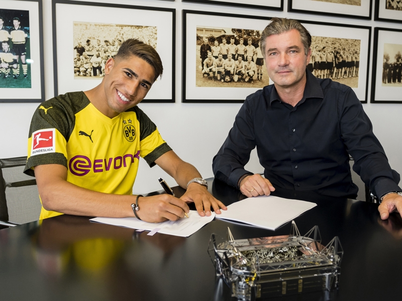 Officiel - Le Borussia Dortmund accueille Achraf Hakimi en prêt pour deux saisons