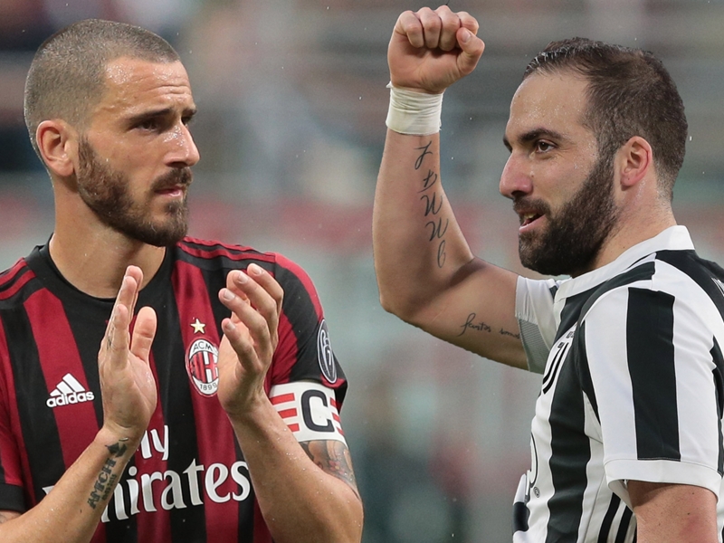 Higuain moves closer to Milan as Bonucci prepares for Juve return
