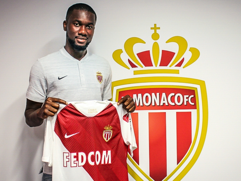 Monaco sign Aholou as Moutinho leaves for Wolves
