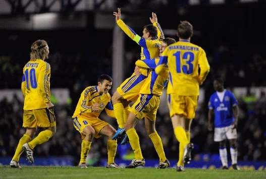 Europa League: BATE Borisov celebrate, Everton v BATE Borisov (Getty Images)